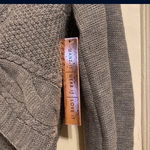 Heather Grey Crop Top Sweater